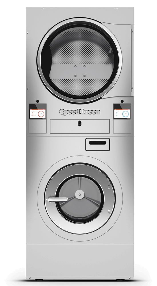stacked washer extractor