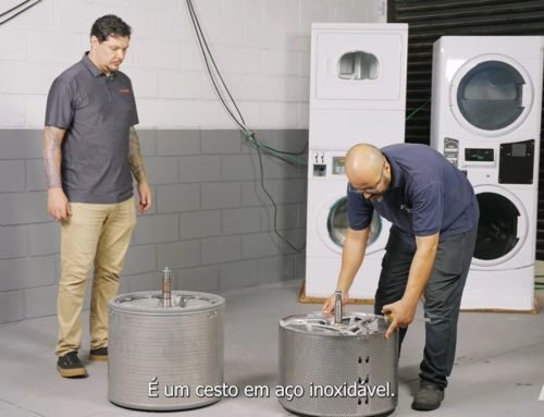 Com dimensões otimizadas e sistema de balanceamento inovador, cesto da lavadora Speed Queen é sinônimo de eficiência