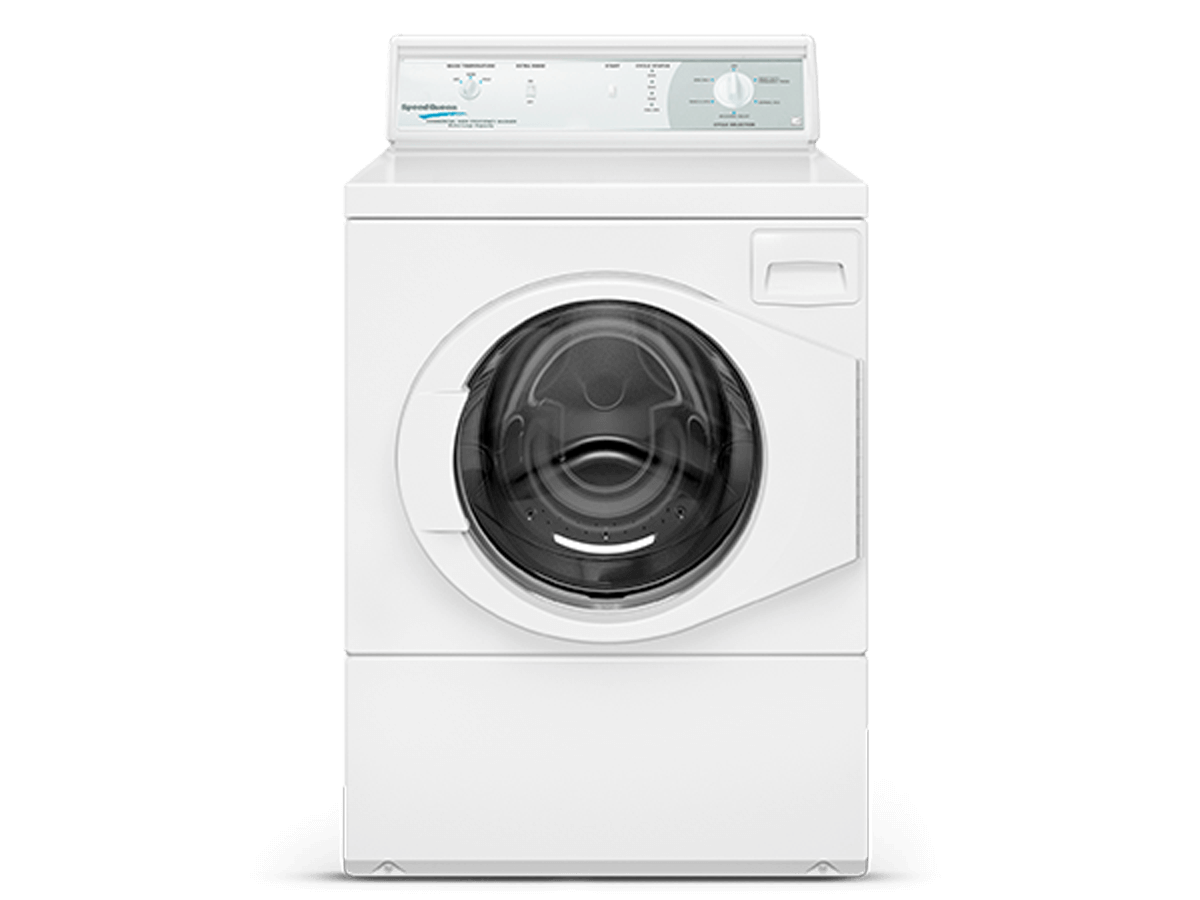 front load washer with mechanical homestyle control panel