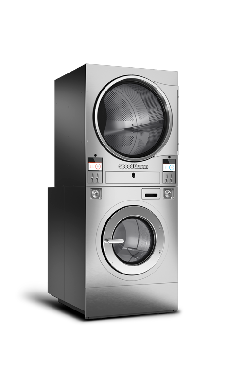 Stacked Washer-Extractor/Tumble Dryers - Speed Queen® Commercial
