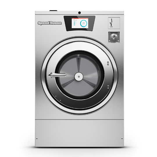 Speed Queen 27 Inch Commercial Electric Stacked Dryer on Washer Laundry  Center LTEE5ASP175TW01