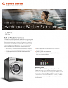 Hardmount Washer-Extractor - Speed Queen® Commercial