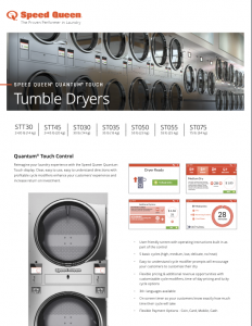 Coin Operated Tumble Dryer 75lb - Speed Queen ST075 » Coin-O-Matic