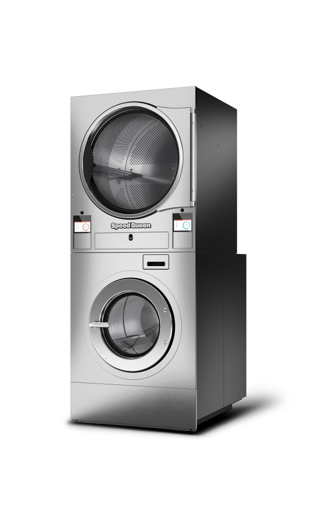 Stacked WasherExtractor/Tumble Dryers Speed Queen® Commercial